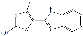 5-(1H-1,3-benzodiazol-2-yl)-4-methyl-1,3-thiazol-2-amine Struktur
