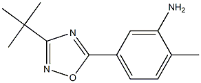 5-(3-tert-butyl-1,2,4-oxadiazol-5-yl)-2-methylaniline Structure