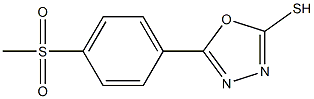 5-(4-methanesulfonylphenyl)-1,3,4-oxadiazole-2-thiol Struktur