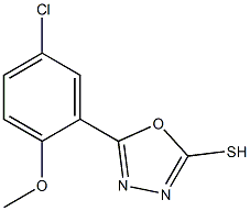5-(5-chloro-2-methoxyphenyl)-1,3,4-oxadiazole-2-thiol Structure