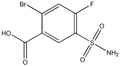 5-(aminosulfonyl)-2-bromo-4-fluorobenzoic acid Structure