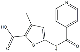  5-(isonicotinoylamino)-3-methylthiophene-2-carboxylic acid