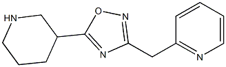 5-(piperidin-3-yl)-3-(pyridin-2-ylmethyl)-1,2,4-oxadiazole Structure