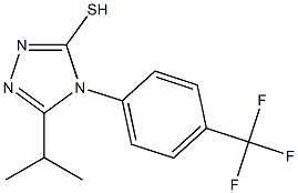 5-(propan-2-yl)-4-[4-(trifluoromethyl)phenyl]-4H-1,2,4-triazole-3-thiol Structure