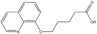 5-(quinolin-8-yloxy)pentanoic acid Structure
