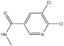 5,6-dichloro-N-methylpyridine-3-carboxamide Struktur