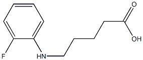 5-[(2-fluorophenyl)amino]pentanoic acid Structure