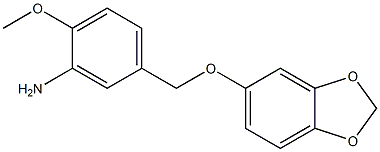 5-[(2H-1,3-benzodioxol-5-yloxy)methyl]-2-methoxyaniline Structure
