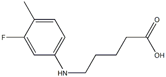 5-[(3-fluoro-4-methylphenyl)amino]pentanoic acid