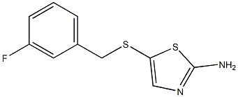 5-[(3-fluorobenzyl)thio]-1,3-thiazol-2-amine Struktur