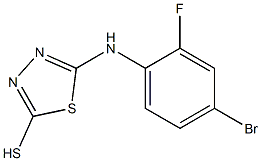 5-[(4-bromo-2-fluorophenyl)amino]-1,3,4-thiadiazole-2-thiol Structure