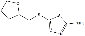 5-[(tetrahydrofuran-2-ylmethyl)thio]-1,3-thiazol-2-amine,,结构式