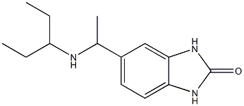 5-[1-(pentan-3-ylamino)ethyl]-2,3-dihydro-1H-1,3-benzodiazol-2-one Structure