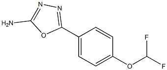 5-[4-(difluoromethoxy)phenyl]-1,3,4-oxadiazol-2-amine Structure
