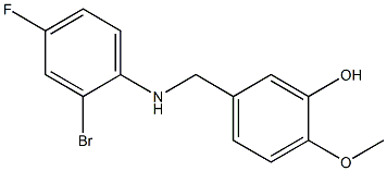  5-{[(2-bromo-4-fluorophenyl)amino]methyl}-2-methoxyphenol