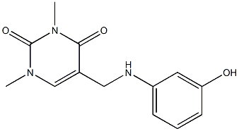 5-{[(3-hydroxyphenyl)amino]methyl}-1,3-dimethyl-1,2,3,4-tetrahydropyrimidine-2,4-dione