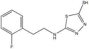  5-{[2-(2-fluorophenyl)ethyl]amino}-1,3,4-thiadiazole-2-thiol