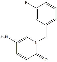 5-amino-1-[(3-fluorophenyl)methyl]-1,2-dihydropyridin-2-one,1016765-44-8,结构式