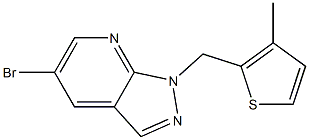 5-bromo-1-[(3-methylthien-2-yl)methyl]-1H-pyrazolo[3,4-b]pyridine Structure