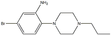 5-bromo-2-(4-propylpiperazin-1-yl)aniline,,结构式