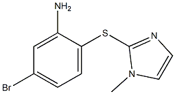  5-bromo-2-[(1-methyl-1H-imidazol-2-yl)sulfanyl]aniline