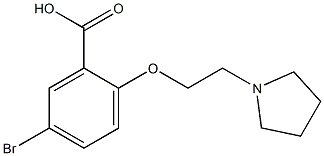  5-bromo-2-[2-(pyrrolidin-1-yl)ethoxy]benzoic acid