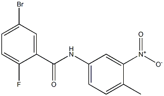  5-bromo-2-fluoro-N-(4-methyl-3-nitrophenyl)benzamide