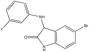  5-bromo-3-[(3-fluorophenyl)amino]-2,3-dihydro-1H-indol-2-one