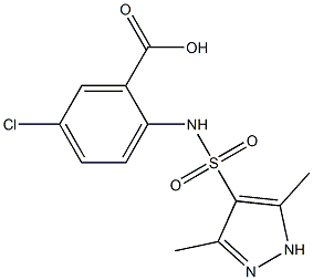  5-chloro-2-[(3,5-dimethyl-1H-pyrazole-4-)sulfonamido]benzoic acid