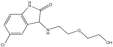 5-chloro-3-{[2-(2-hydroxyethoxy)ethyl]amino}-2,3-dihydro-1H-indol-2-one Structure
