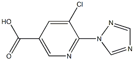  5-chloro-6-(1H-1,2,4-triazol-1-yl)nicotinic acid