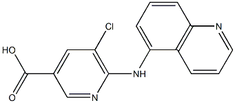  5-chloro-6-(quinolin-5-ylamino)pyridine-3-carboxylic acid