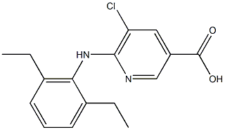 5-chloro-6-[(2,6-diethylphenyl)amino]pyridine-3-carboxylic acid