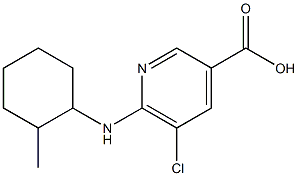  5-chloro-6-[(2-methylcyclohexyl)amino]pyridine-3-carboxylic acid