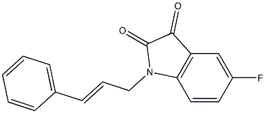 5-fluoro-1-(3-phenylprop-2-en-1-yl)-2,3-dihydro-1H-indole-2,3-dione