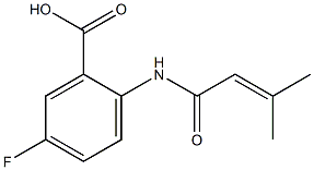 5-fluoro-2-(3-methylbut-2-enamido)benzoic acid 结构式