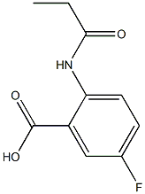 5-fluoro-2-(propionylamino)benzoic acid Struktur