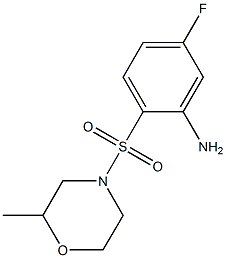  5-fluoro-2-[(2-methylmorpholine-4-)sulfonyl]aniline