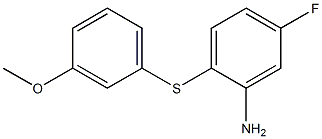 5-fluoro-2-[(3-methoxyphenyl)sulfanyl]aniline