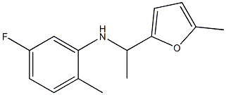 5-fluoro-2-methyl-N-[1-(5-methylfuran-2-yl)ethyl]aniline Structure