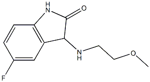 5-fluoro-3-[(2-methoxyethyl)amino]-2,3-dihydro-1H-indol-2-one Struktur