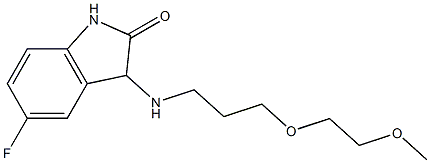 5-fluoro-3-{[3-(2-methoxyethoxy)propyl]amino}-2,3-dihydro-1H-indol-2-one