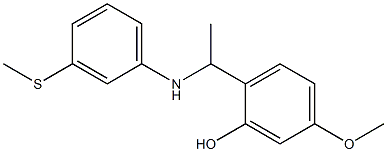 5-methoxy-2-(1-{[3-(methylsulfanyl)phenyl]amino}ethyl)phenol