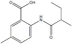 5-methyl-2-(2-methylbutanamido)benzoic acid Structure