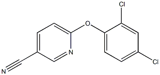 6-(2,4-dichlorophenoxy)pyridine-3-carbonitrile Structure