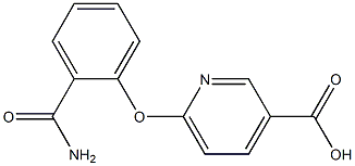 6-(2-carbamoylphenoxy)pyridine-3-carboxylic acid