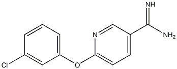 6-(3-chlorophenoxy)pyridine-3-carboximidamide Structure