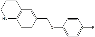 6-(4-fluorophenoxymethyl)-1,2,3,4-tetrahydroquinoline Structure