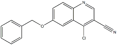 6-(benzyloxy)-4-chloroquinoline-3-carbonitrile Structure