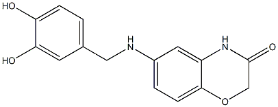  6-{[(3,4-dihydroxyphenyl)methyl]amino}-3,4-dihydro-2H-1,4-benzoxazin-3-one